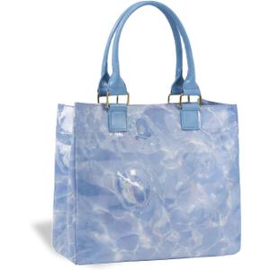 Tote Bag for Women - Large Size Transparent PVC Handbag, Waterproof, Sand-Resistant, for Shopping, Beach Vacation