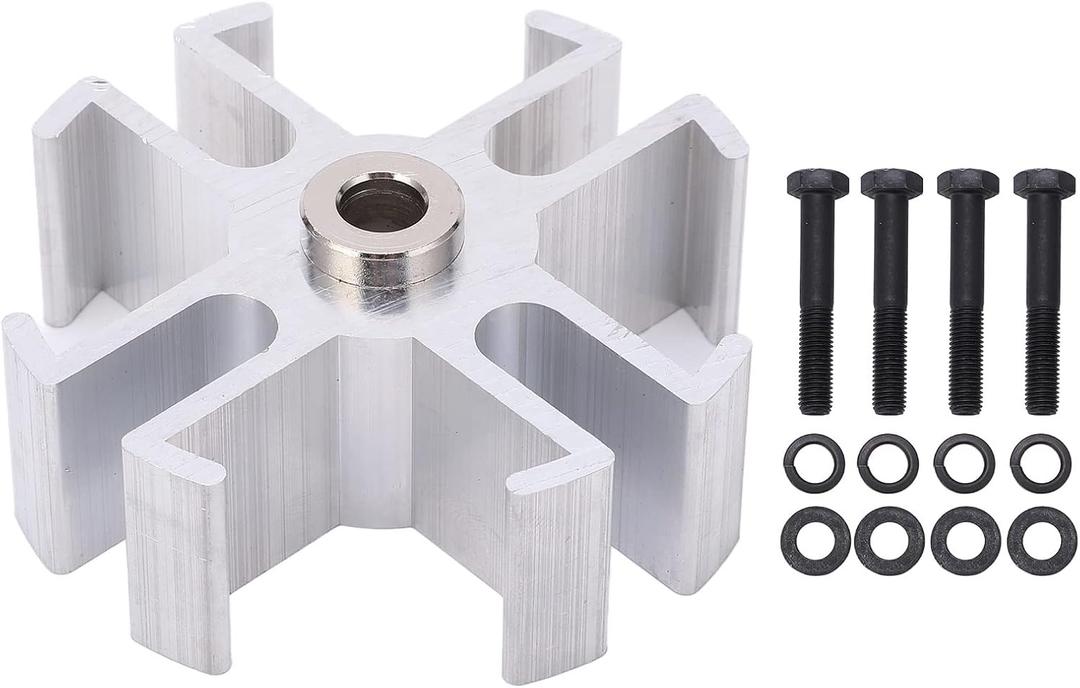 Keenso 1in Fan Spacer Kit,Aluminum Radiator Fan Spacer Kit 1210 Replacement for GM SBC BBC Short Long Water Pump