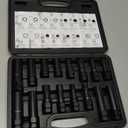 MIXPOWER 16-Piece Locking Lug Nut Master Key Set of Spline Star and Hex Style Keys, Wheel Lock Removal Kit, Thin-Walled and Long Lug Keys to Prevent Damage to Wheels Double-Hex Heads