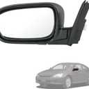 Door Mirror Left Driver Side Replacement For Honda Accord Sedan 2003-2007, Replace HO1320152 Black 3PINS