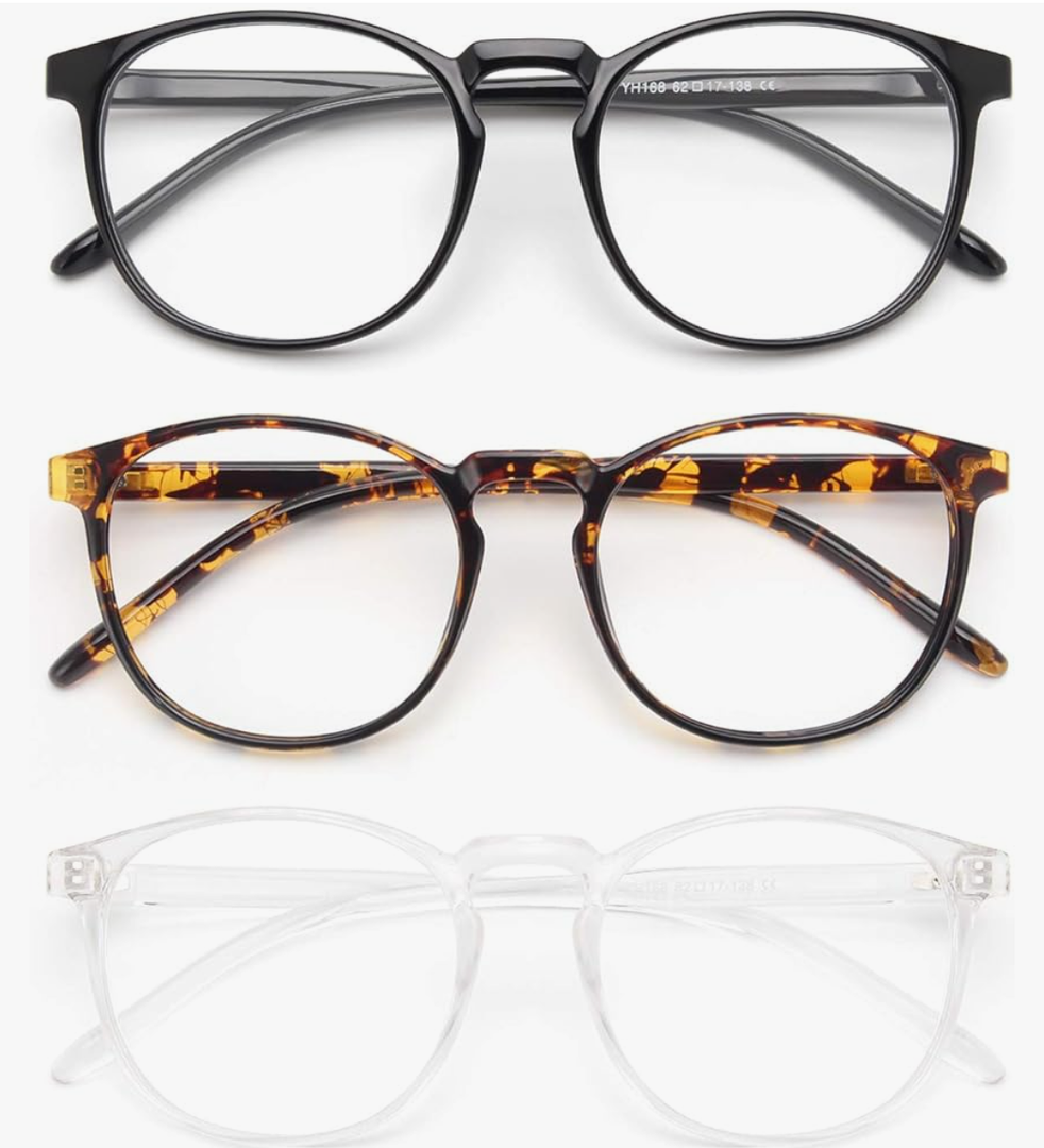 IBOANN Iconic Blue Light Glasses for Woman - Computer Glasses 99% Blue Light Blocking - Anti Eyestrain & UV Glare Protection