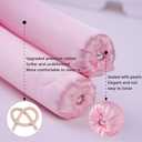 3 x Heatless Curler Set,Heatless Silk Curls for Long Hair,No Heat Large Rollers Overnight,Rubber Curling Rods (Pink1)