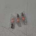 E12 LED Red Light Bulb for Halloween, C35 LED E12 Filament Candle Bulb 4W (40W Equivalent) E12 Base Red Lighting for Christmas, Party Decor, Sleep Lights, Bedroom, Porch Lights, Non-Dimmable, 3 Pack