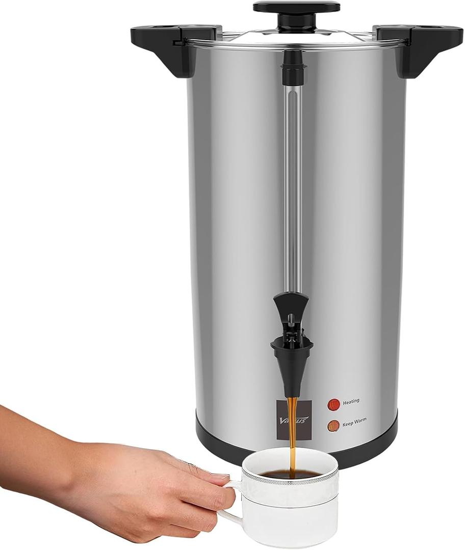 Valgus12L Electric Commercial Percolate Coffee Urn, 80 Cup