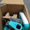 Scrubbing Steam Mop with Rotating Mop Pads, All-in-One Hard Floor Cleaner with LED Headlights, Steam & Spin Control, 6 Soft Scrub Pads, Swivel Steering, FS07 (White)