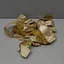 Christmas Tree Topper Bow, 43x13 Inches Large Toppers Bows for Christmas Tree, Glitter Satin Mesh Streamer and Wired Edge, Xmas Ornament Treetop Hanging Decorations & Gift