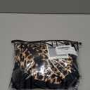 Hanna Nikole Women Plus Size One Piece Swim Dress Tummy Control Swimsuits Twist Front Bathing Suit Body Shaping Swimwear (Leopard Black, 18 Plus