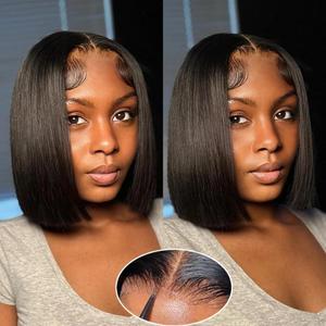 Wear and Go Glueless Bob Wigs Human Hair1976