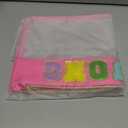DEVPNR Clear Mahjong Tile Bag with Zipper, Waterproof Empty American Mahjong Storage Bag with Letters, Tile Holder for Game Accessories, Bag Only (Vibrant Rosered)