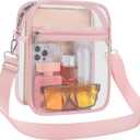 USPECLARE Clear Purse Stadium Transparent Messenger Bag Stadium Approved for Men and Women Clear CrossBody Bag