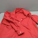 LookbookStore Women's Short Sleeve Button Down Flowy Tiered Babydoll Denim Dress (XX-Large)