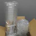 Lamosi 100 Pack 16 oz Clear Plastic Cups with Lids and Straws, Disposable Plastic Coffee Cups with Lids for Iced Coffee, Cold Beverages, Smoothies and To-Go Drinks