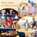 60 Set Colorful Food Trays Boat Paper Disposable Banana Split Boats with Umbrellas 8 oz Bowls for Birthday Summer Party Supplies Dessert(Kraft)