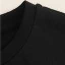 Milumia Girl Letter Print Crewneck Short Sleeve Tees Comfy Casual T-Shirts (Black)