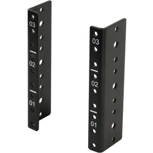 Tecmojo 3U Vertical Rack Rail Pair Kit DIY Rack Rails Kit, 12-24 Screws Included to Mount Equipment 2U-20U