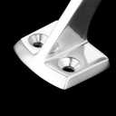 1 Pack Heavy Dudy 60 Degree Marine Boat Yacht High Leg Hand Rail End Stanchion,316 Stainless Steel Boats Accessoriesfor Pipe 7/8 Inch(22mm) or 1 Inch(25mm)