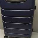 Sweetcrispy Carry on Luggage, Hard Shell ABS Suitcase with Double Spinner Wheels, Lightweight Expandable Rolling Suit Case with TSA Lock, 20 Inch Navy Blue