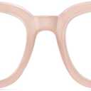 Madison Avenue Blue Light Blocking Glasses Oversized Fashion Blue Light Glasses for Women Anti Eyestrain & UV Protection Computer Eyeglasses (Nude Pink)