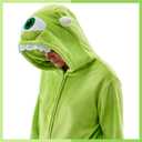 Adult Onesie Pajamas Unisex Animal One-Piece Cartoon Costume Cosplay Homewear Sleepwear Partywear For Men Women (Green)