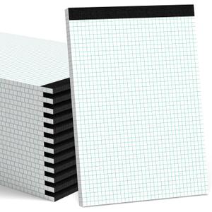 24 Pack Graph Paper Pad 8.5 x 11, 4x4 Graph Ruled, Grid Paper Pad 8-1/2x11