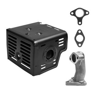 Cluparis GX390 Muffler Exhaust Assembly Fit for GX340 GX390 GX420 11Hp 13Hp 16Hp Engine Motor Harbor Freight Predator 420cc Champion 389cc 420cc 439cc Engine