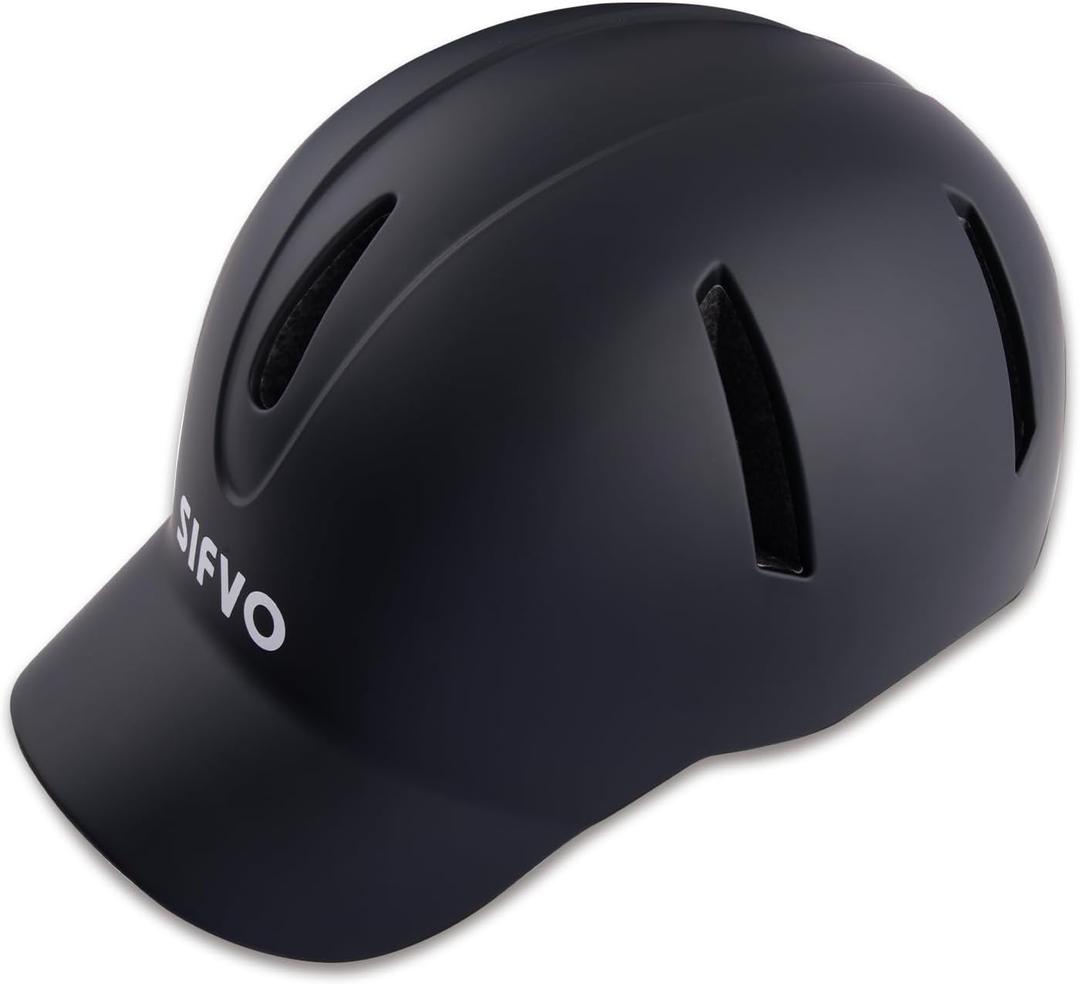 Bike Helmet SIFVO Bike Helmets for Adults Extended Visor Road Bike Helmet Scooter Helmet Adjustable and Lightweight Bicycle Helmets for Men and Women 56-61