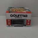 Gourmia GTF7350 6-in-1 Multi-function, Stainless Steel Air Fryer Oven - 6 Cooking Functions - Fry Basket, Oven Rack, Baking Pan & Crumb Tray, Included + Recipe Book