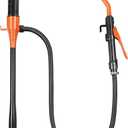 3.2 GPM Cordless Electric Fuel Transfer Pump, Portable Battery Powered Hand Fuel Pump, Universal Fit for Vehicles, Boats, Lawn Equipment, Emergency, Power Outage & Home Use (Orange Black)