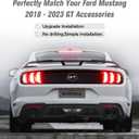 Rear Bumper Diffuser Valance Aero Foil Kit for 2018 2019 2020 2021 2022 2023 Ford Mustang GT Accessories, Black,2PCS