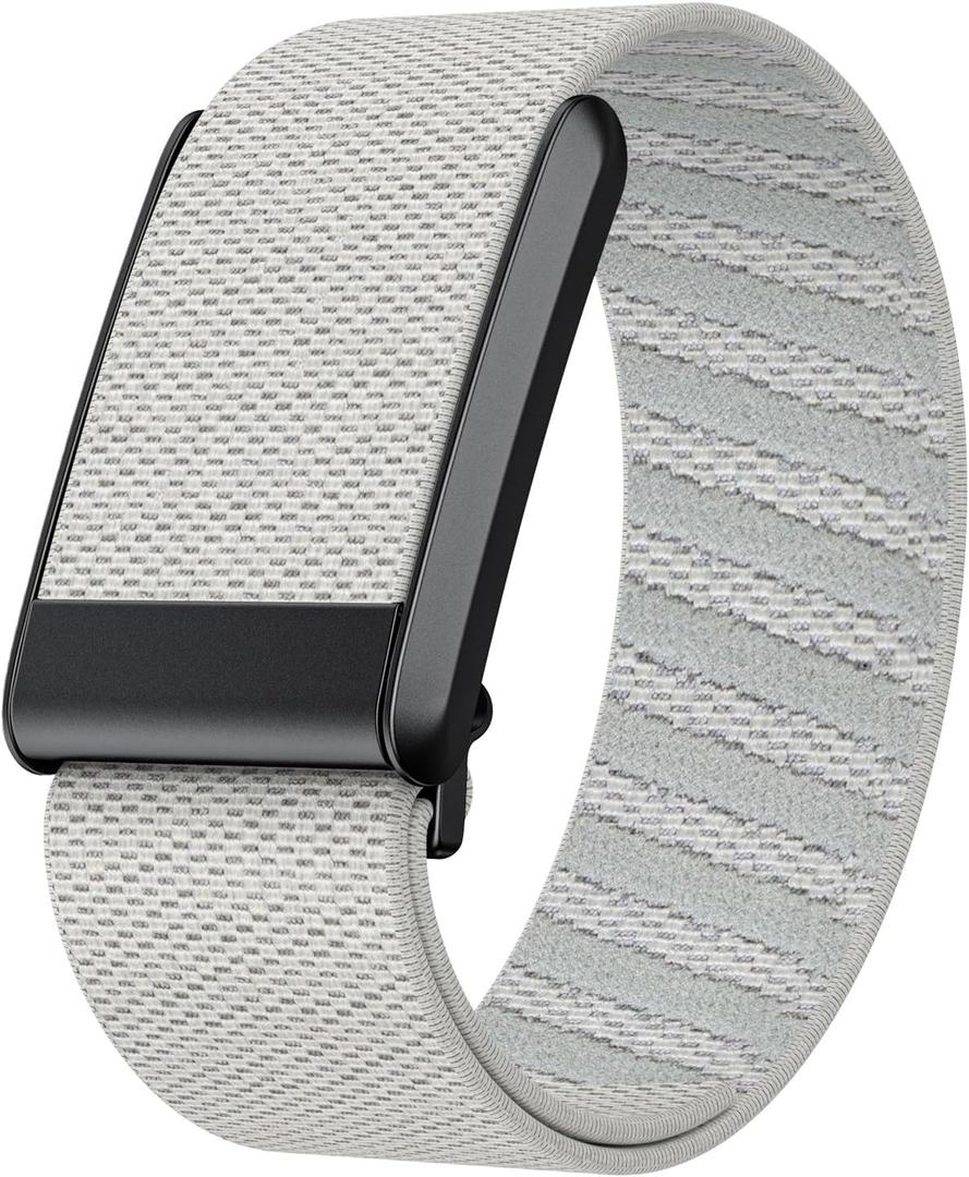 surundo Nylon Sport Band Compatible with Whoop Band 4.0 Strap Men Women with Bumper Case, Breathable Nylon Adjustable Waterproof Replacement Wristbands Straps for Whoop 4.0 (Starlight)