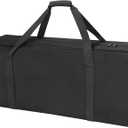 COOLBEBE 32" Sports Duffle Bag - 73L Large Travel Duffel Luggage Bag with Upgrade 2-way Lockable Zippers, Sturdy & Water Resistant, Black