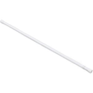 Fantasia Spring Tension Curtain Rod for Windows, 28"- 48" Adjustable Width, 5/8" Diameter - Brass - Tension Mount Telescoping Rod Easy to Install Tool-Free Installation