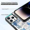 Classic Religious Sayings Christian Phone Case Fit for iPhone 14 Pro  TPU Blue Aesthetic Cross God Jesus Phone Cover Gift for Boy Girl Men Women