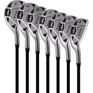 Men’s Majek MX4 Hybrid Iron Set, which Includes: #4, 5, 6, 7, 8, 9, PW Regular Flex Graphite Right Handed New Utility Clubs