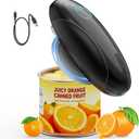 Electric Can Opener, Fast One-Touch Automatic Rechargeable Can Opener for Smooth Edge Safe Fast Opening, Fits All Cans, Hands-Free Operation, Amzwit Gift Ideal for Seniors Arthritis Kitchen Gadget (Black)