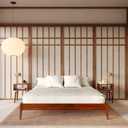 Dinkee Basic Bed Frame Without headboard - Dark Chocolate - King