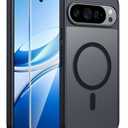 FNTCASE for Google Pixel 10 Pro Case: for Pixel 10 Case [Fit for Magsafe] Translucent Matte Cases with [Screen Protector] Military Grade Shockproof Protective Magnetic Phone Cover (6.3inch - Black)