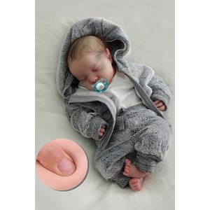 BABESIDE Lifelike Reborn Baby Dolls Boys - 17-Inch Real Baby Feeling Realistic-Newborn Baby Doll Full Body Vinyl Real Life Baby Dolls with Toy & Gift Box for Kids