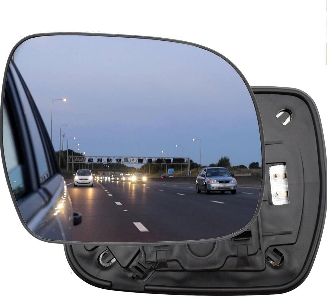 AUTOXBERT Passenger Right Side Mirror Heated for Lexus RX330 2004-2006, RX350 2007-2009, RX400h 2006-2009 with Backing Plate (silver)