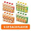 HAPPYTOT Organics Stage 4 Baby Food Pouches, Gluten Free, Vegan Snack, SuperFoods Fruit & Veggie Puree & Chia Variety Pack, 4.22 Ounce (Pack of 16)(EXP 05/16/27)