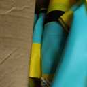 SUYOCHIC Inflatable Floating Dock, 7FT x 6FT, Mint Green/Yellow