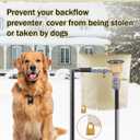 Backflow Preventer Pipe Insulation Cover (5F), POROLIR 20"X16" Thicker Pressure Vacuum Breaker Cover, Water Well Pump Sprinkler Valve Cover for Winter Freeze Protection, Khaki