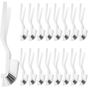 Yinkin 24 Pcs Kitchen Scrub Brush Bulk Sink Bathroom Edge Corner Cleaning Brush Right Angle Mini for Grout Household Dishwasher Tile Lines Window Track Deep Cleaning with Stiff Bristles