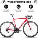 HILAND 700c Road Bike 14 Speed, Aluminum Frame Racing Bike, City Commuter Bicycle for Men Women, Small