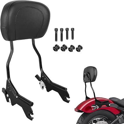 Rear Backrest Sissy Bar w/Docking Hardware Compatible With Harley Softail | Upright Passenger Backrest For 2018-2025 FLSL FXST Heritage Classic FLHC FLHCS Deluxe FLDE Street Bob FXBB FXBBS,Back Support