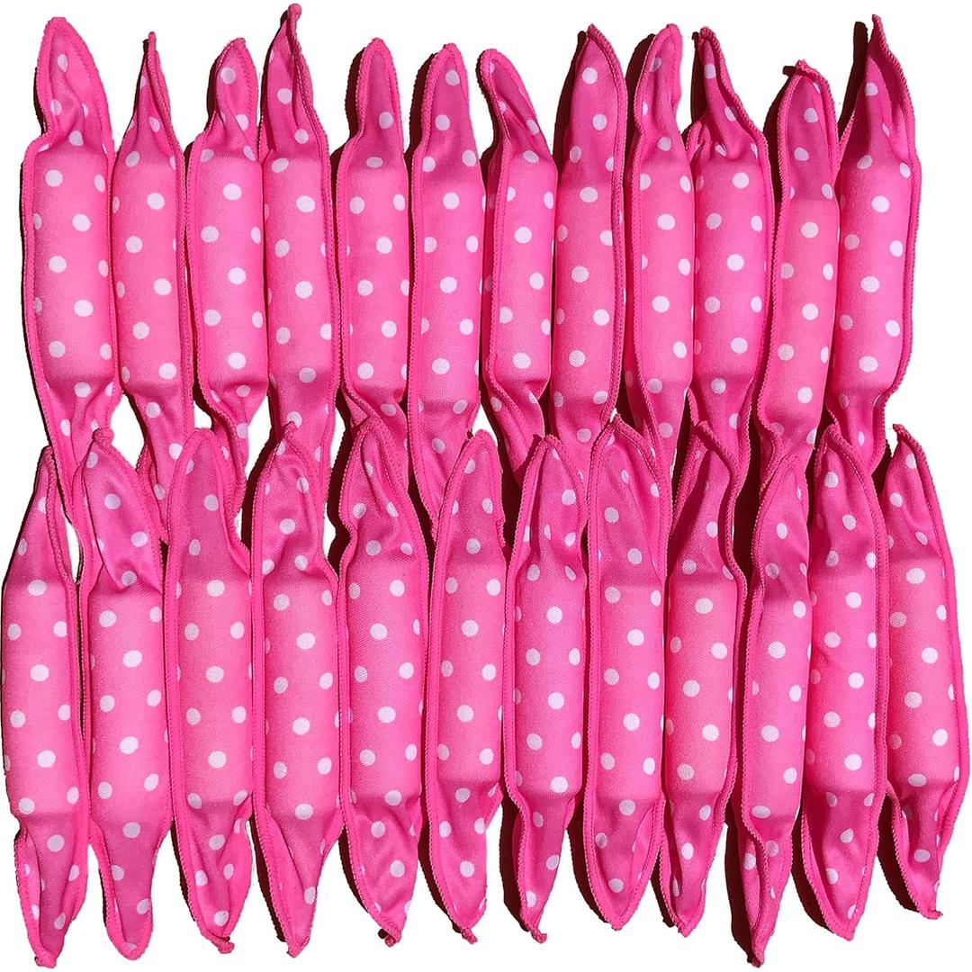 40Pcs Soft Curlers To Sleep In Overnight Hair Rolllers Curlers For Long Hair Pillow Sponge Rollers For Curly Hairstyle (Pink)