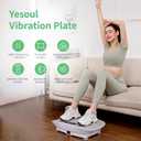 Yesoul Vibration Plate Exercise Machine for Lymphatic Drainage Weight Loss, Power Plate Vibration Platform with Bluetooth Remote, Full Whole Body Workout Equipment for Women Men, 300-400 lbs Capacity