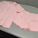 Veseacky Girls Pajamas Sets 100% Cotton PJ Button Down Long Sleeve 2 Piece Pajamas Set Boys Girls Pjs for Ages 5-14 (120-160)