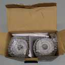 XinXu Gravity Electric Pepper and Salt Grinder Set, Salt/Pepper Mill & Adjustable Coarseness, Battery Powered with LED Light, One Hand Automatic Operation, (Set/Silver)