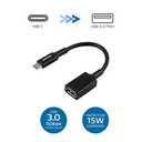Philips USB C Male to USB A Female Adapter, 15W 6 inch Type A, 3.0 Adapter Port, Compatible with MacBook Pro/Air, iPhone 16 Pro/Max, Samsung Galaxy S24/S23/S22, 5 Gbps Transfer Speed,Black,SWU7113A/27